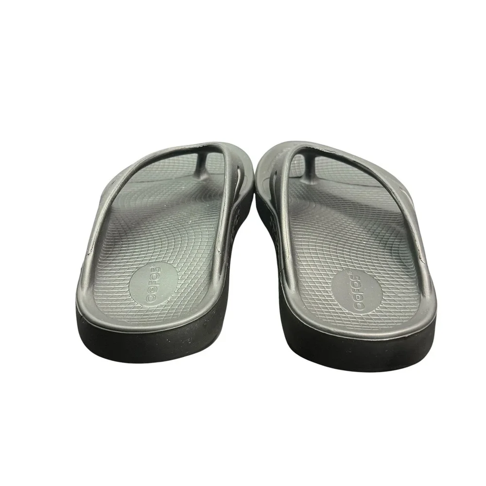OOFOS Black Recovery Slides Sandals Men's US‎ 10 Women's 12 EU 43 Comfort Ortho